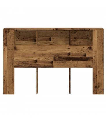 vidaXL Headboard Cabinet Old Wood 160x18.5x103.5 cm Engineered Wood — Size: 160 cm