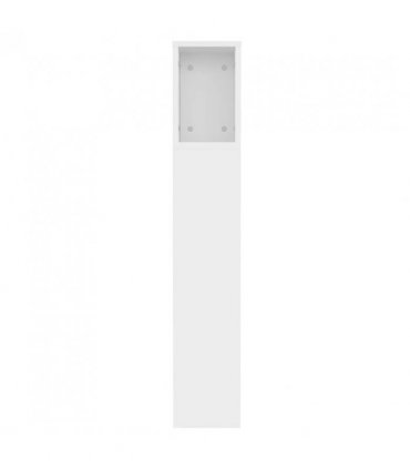 vidaXL Headboard Cabinet White 120x18.5x102.5 cm — Size: 120 cm