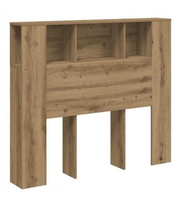 vidaXL Headboard Cabinet Artisan Oak 120x19x104.5 cm Engineered Wood — Size: 120 cm