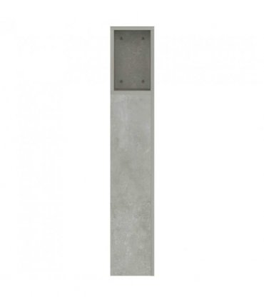 vidaXL Headboard Cabinet Concrete Grey 160x18.5x104.5 cm — Size: 160 cm