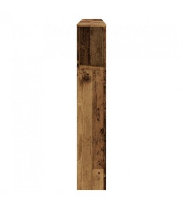 vidaXL Headboard Cabinet Old Wood 180x18.5x102.5 cm Engineered Wood — Size: 180 cm