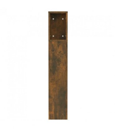 vidaXL Headboard Cabinet | Smoked Oak | Engineered wood | Medium — Size: 120 cm