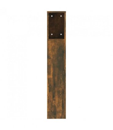 vidaXL Headboard Cabinet | Smoked oak | Engineered wood | 200 x 18.5 x 104.5 cm — Size: 200 cm