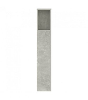vidaXL Headboard Cabinet Concrete Grey 140x18.5x104.5 cm — Size: 140 cm