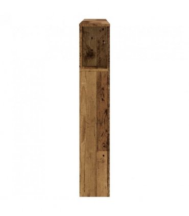 vidaXL Headboard Cabinet Old Wood 140x18.5x102.5 cm Engineered Wood — Size: 140 cm