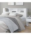 vidaXL Headboard Cabinet White 200x18.5x104.5 cm — Size: 200 cm