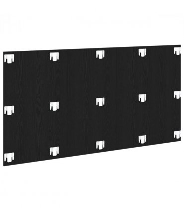 vidaXL Bed Headboard Black Oak 160 x 1.5 x 80.5 cm Engineered Wood