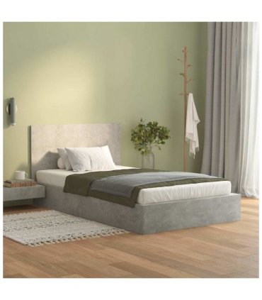 vidaXL Bed Headboard Concrete Grey 120x1.5x80 cm Engineered Wood