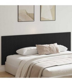 vidaXL Bed Headboard Black Oak 240 x 1.5 x 80.5 cm Engineered Wood