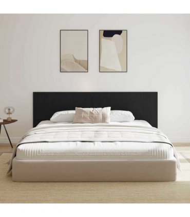 vidaXL Bed Headboard Black Oak 240 x 1.5 x 80.5 cm Engineered Wood
