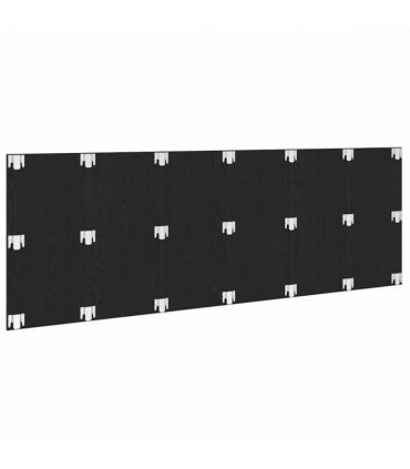 vidaXL Bed Headboard Black Oak 240 x 1.5 x 80.5 cm Engineered Wood