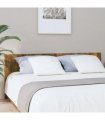vidaXL Bed Headboard Smoked Oak 200x1.5x80 cm Engineered Wood