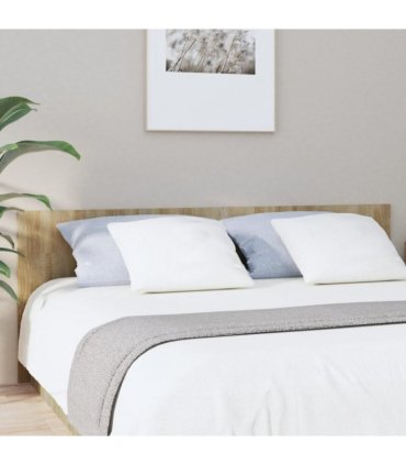 vidaXL Bed Headboard Sonoma Oak 200x1.5x80 cm Engineered Wood