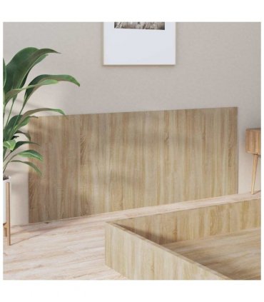 vidaXL Bed Headboard Sonoma Oak 200x1.5x80 cm Engineered Wood