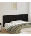 vidaXL Bed Headboard Black Oak 200 x 1.5 x 80.5 cm Engineered Wood