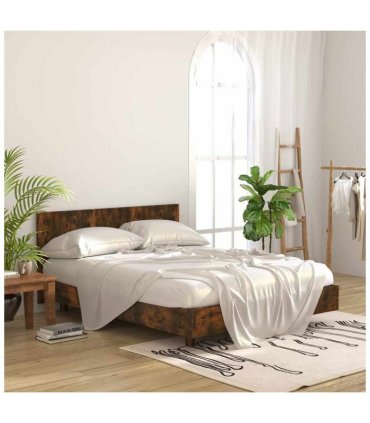 vidaXL Bed Headboard Smoked Oak 160x1.5x80 cm Engineered Wood