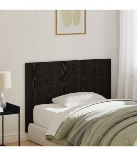 vidaXL Bed Headboard Wall-mounted Black Oak Engineered Wood