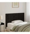 vidaXL Bed Headboard Wall-mounted Black Oak Engineered Wood