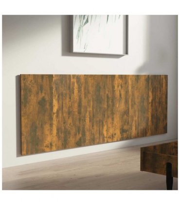 vidaXL Wall Headboard | Smoked oak | Engineered wood | 240 cm x 1.5 cm x 80 cm