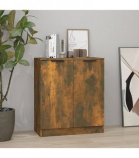 vidaXL Sideboard Smoked Oak 60x30x70 cm Engineered Wood