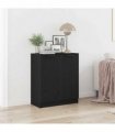 vidaXL Sideboard Black Oak 60 x 30 x 70 cm Engineered Wood