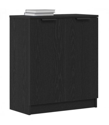 vidaXL Sideboard Black Oak 60 x 30 x 70 cm Engineered Wood