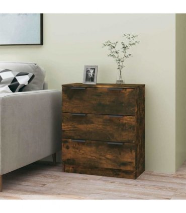 vidaXL Sideboard Smoked Oak 60x30x70 cm Engineered Wood — V0672029940