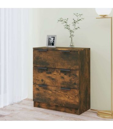 vidaXL Sideboard Smoked Oak 60x30x70 cm Engineered Wood — V0672029940