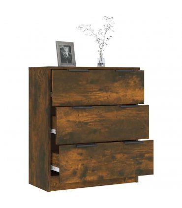 vidaXL Sideboard Smoked Oak 60x30x70 cm Engineered Wood — V0672029940