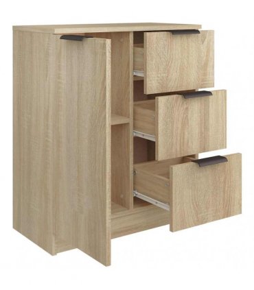vidaXL Sideboard Sonoma Oak Engineered Wood
