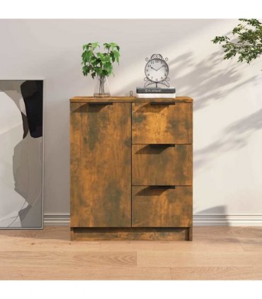 vidaXL Sideboard Smoked Oak Engineered Wood