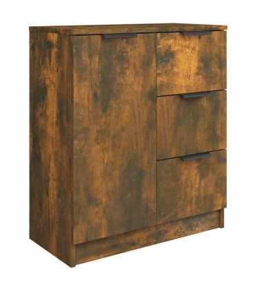 vidaXL Sideboard Smoked Oak Engineered Wood