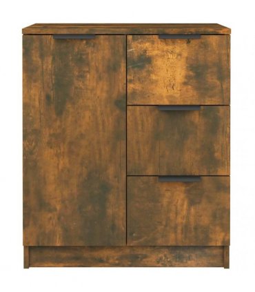 vidaXL Sideboard Smoked Oak Engineered Wood