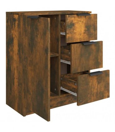 vidaXL Sideboard Smoked Oak Engineered Wood
