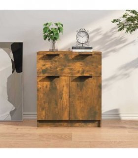 vidaXL Sideboard Smoked Oak 60x30x70 cm Engineered Wood — V0672029961
