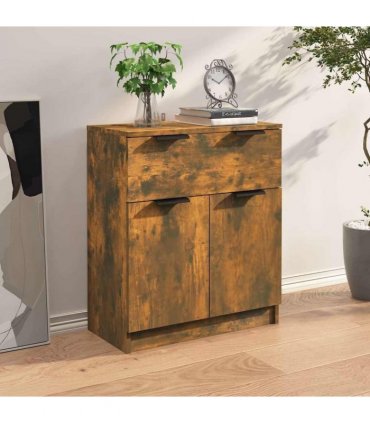vidaXL Sideboard Smoked Oak 60x30x70 cm Engineered Wood — V0672029961