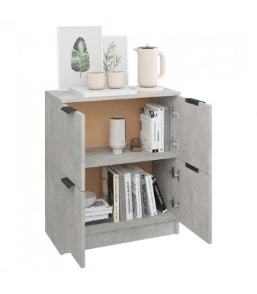 vidaXL Sideboard Concrete Grey 60x30x70 cm Engineered Wood — V0672029968