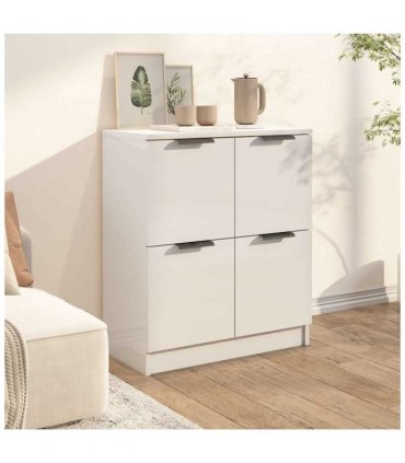 vidaXL Sideboard White 60x30x70 cm Engineered Wood — V0672029969