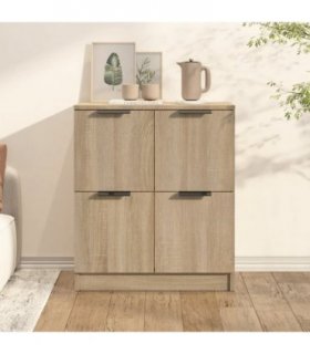vidaXL Sideboard Sonoma Oak 60x30x70 cm Engineered Wood — V0672029971