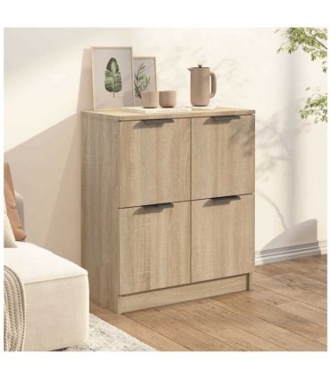 vidaXL Sideboard Sonoma Oak 60x30x70 cm Engineered Wood — V0672029971
