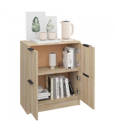 vidaXL Sideboard Sonoma Oak 60x30x70 cm Engineered Wood — V0672029971