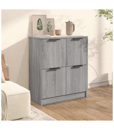 vidaXL Sideboard Grey Sonoma 60x30x70 cm Engineered Wood — V0672029972