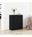 vidaXL Sideboard Black Oak 60 x 30 x 70 cm Engineered Wood — V0672029973