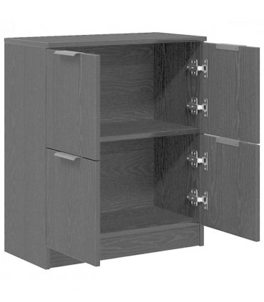 vidaXL Sideboard Black Oak 60 x 30 x 70 cm Engineered Wood — V0672029973