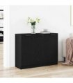 vidaXL Sideboard Black Oak 90.5 x 30 x 70 cm Engineered Wood