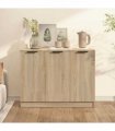 vidaXL Sideboard Sonoma Oak 90.5x30x70 cm Engineered Wood