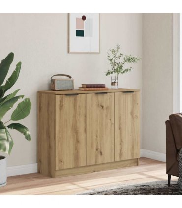 vidaXL Sideboard Artisan Oak 90.5x30x70 cm Engineered Wood