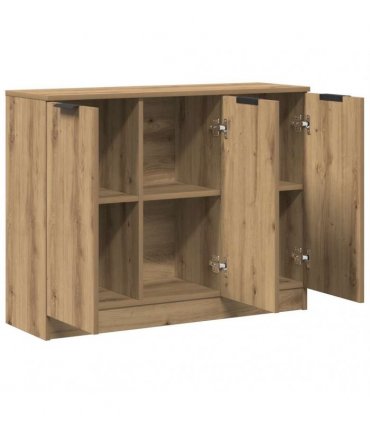 vidaXL Sideboard Artisan Oak 90.5x30x70 cm Engineered Wood