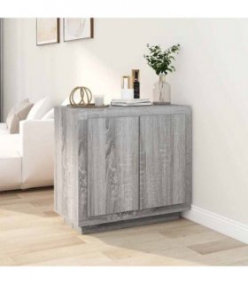 vidaXL Sideboard Grey Sonoma 80x40x75 cm Engineered Wood