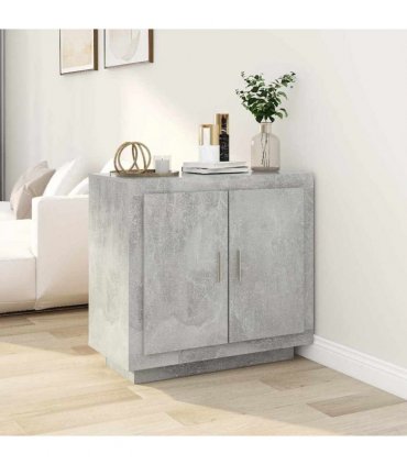 vidaXL Sideboard Concrete Grey 80x40x75 cm Engineered Wood